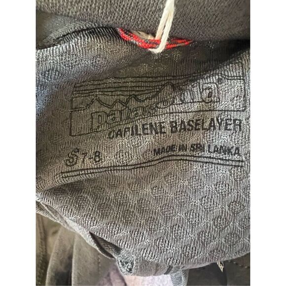 Patagonia Kid's Gray Baselayer Capilene Midweight Zip Neck Pullover Small NWT - Picture 3 of 6